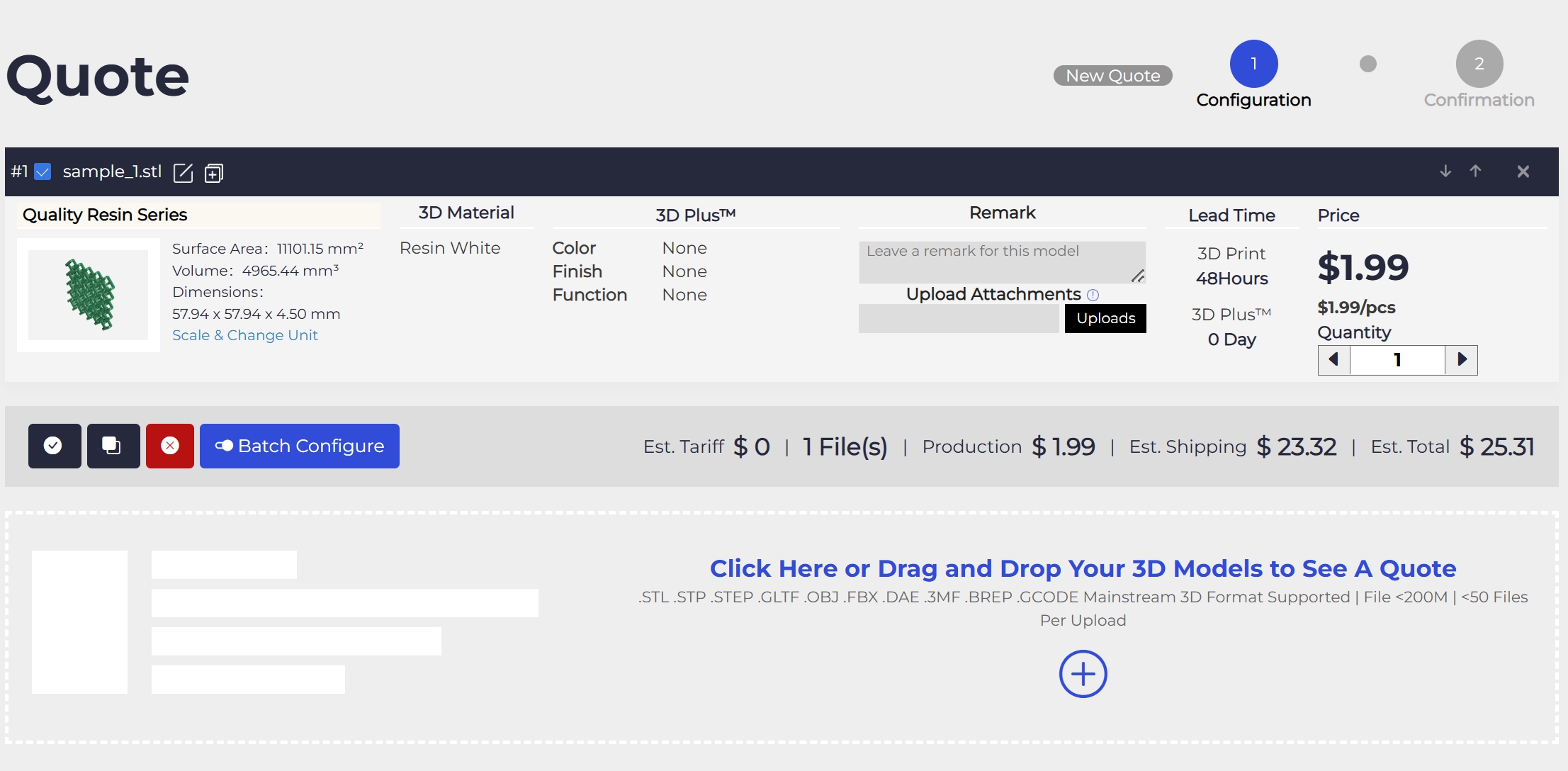 3dspro_squote_3D-Modell mit Zitat